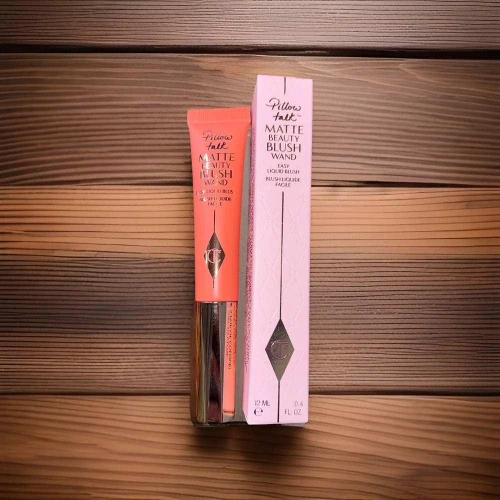 Charlotte Tilbury‎ NIB Pillow Talk Peach Pop Matte Beauty Blush Wand Liquid